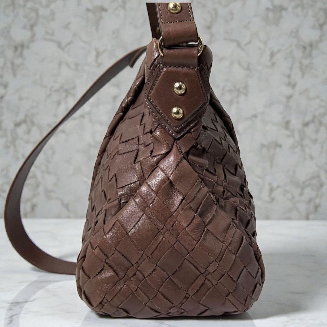 《入手困難》Max Mara ワンショルダー バック イントレチャート レザー