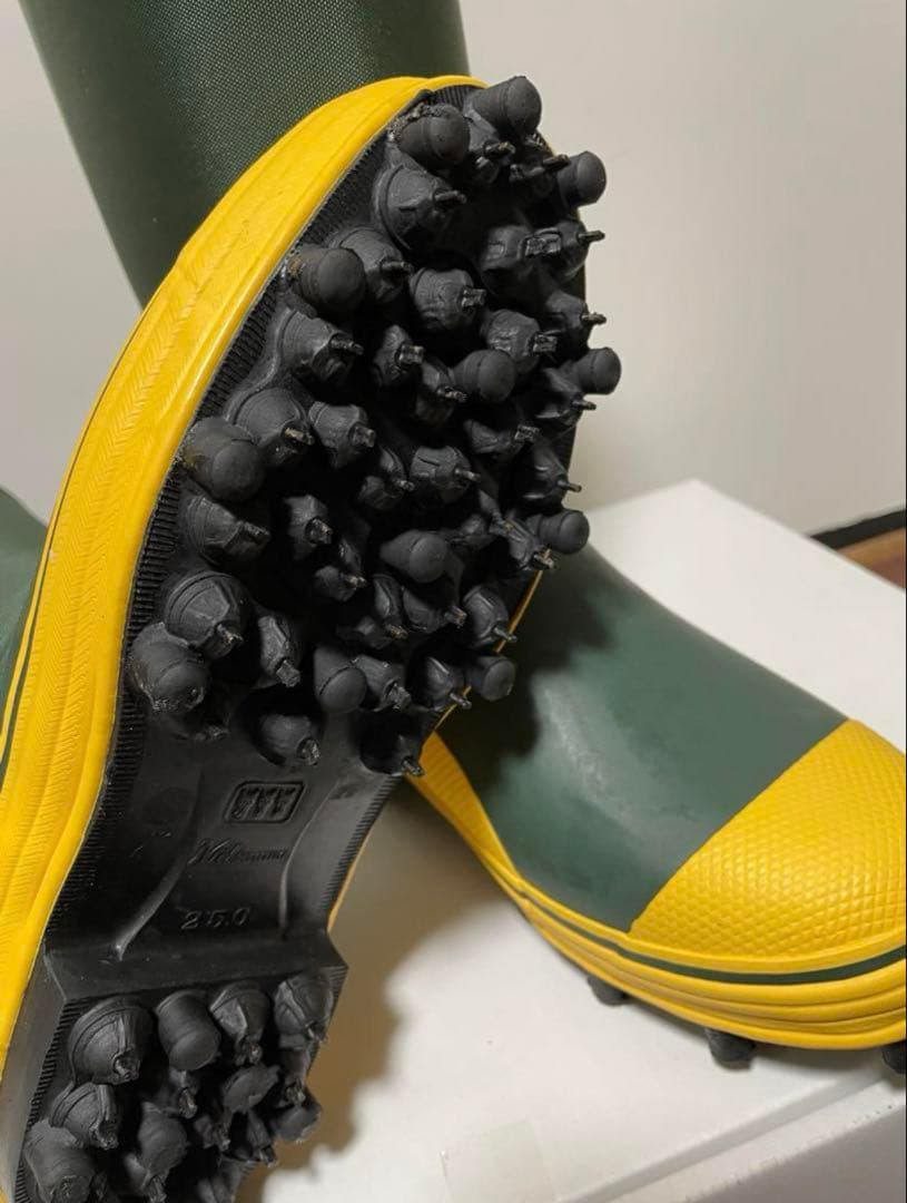 【新品未使用】岩礁75NS スパイク長靴　25.0cm