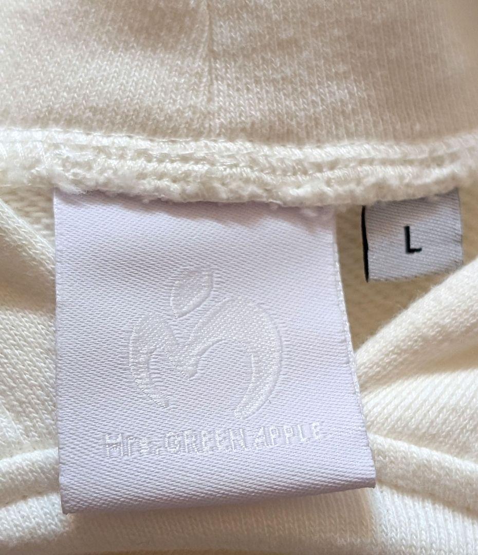 未使用 ミセスグリーンアップル ホワイトラウンジ パーカー Lサイズ