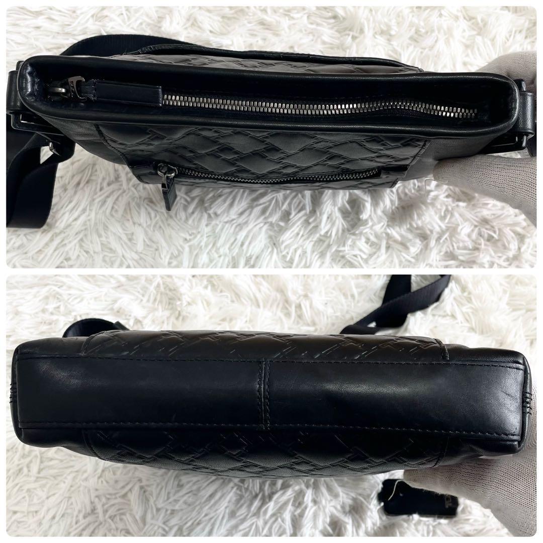 極美品 TUMI トゥミ ショルダーバッグ レザー エンボス 型押し