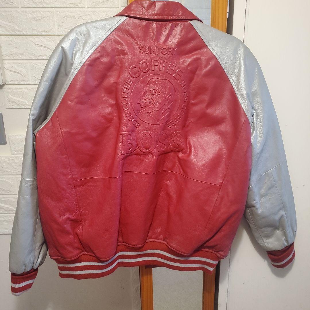 もへじ様専用 当時物 ヴィンテージ SUNTORY BOSS 豚革 スタジャン