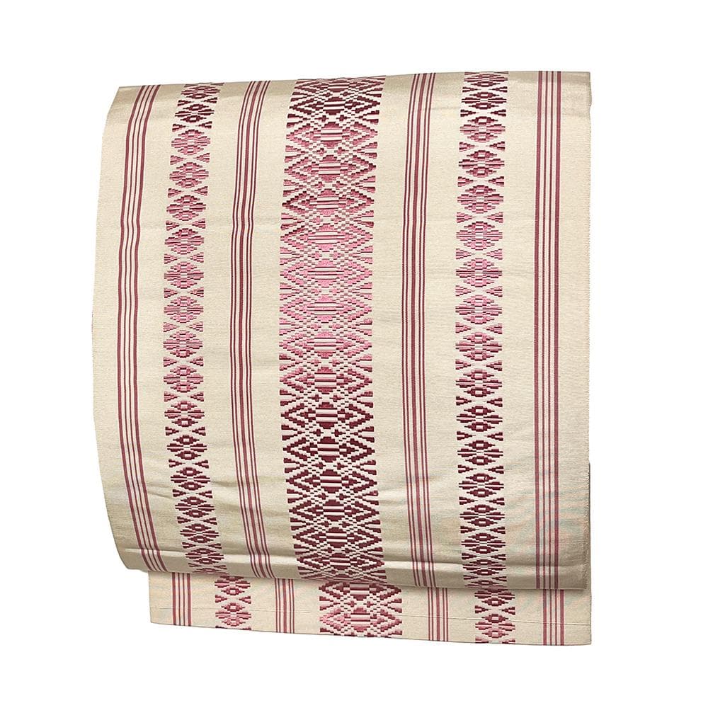 八寸名古屋帯 正絹 中古 博多織 白 ピンク 三献上 No.ymo0143 - メルカリ