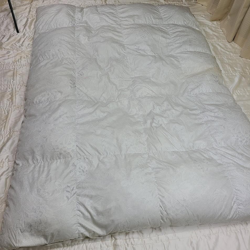 ロマンス小杉 2層キルト☆ノースポールホワイトグースダウン95% 高級