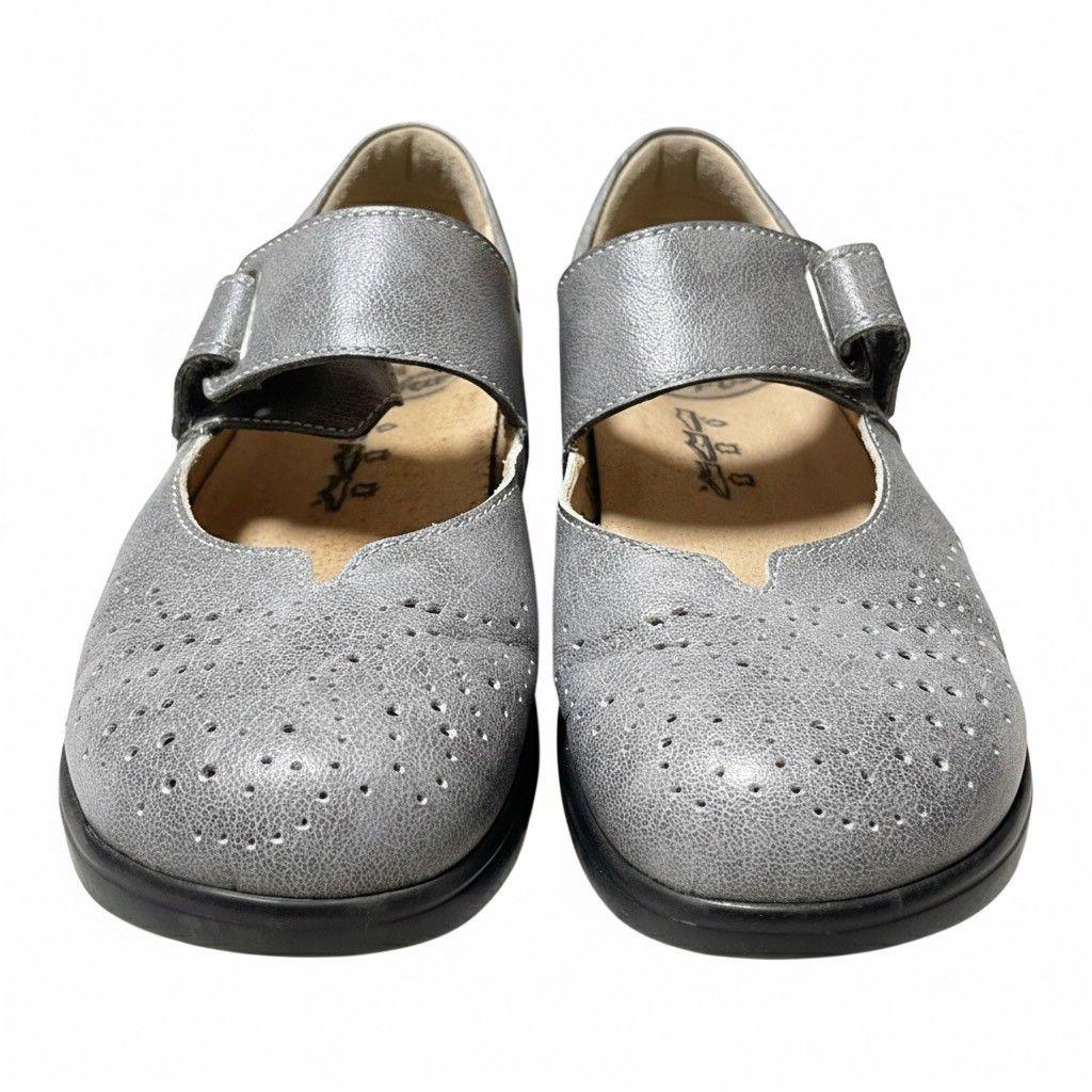 Finn Comfort ウォーキングシューズ ベルクロ ハドソン グレー - メルカリ