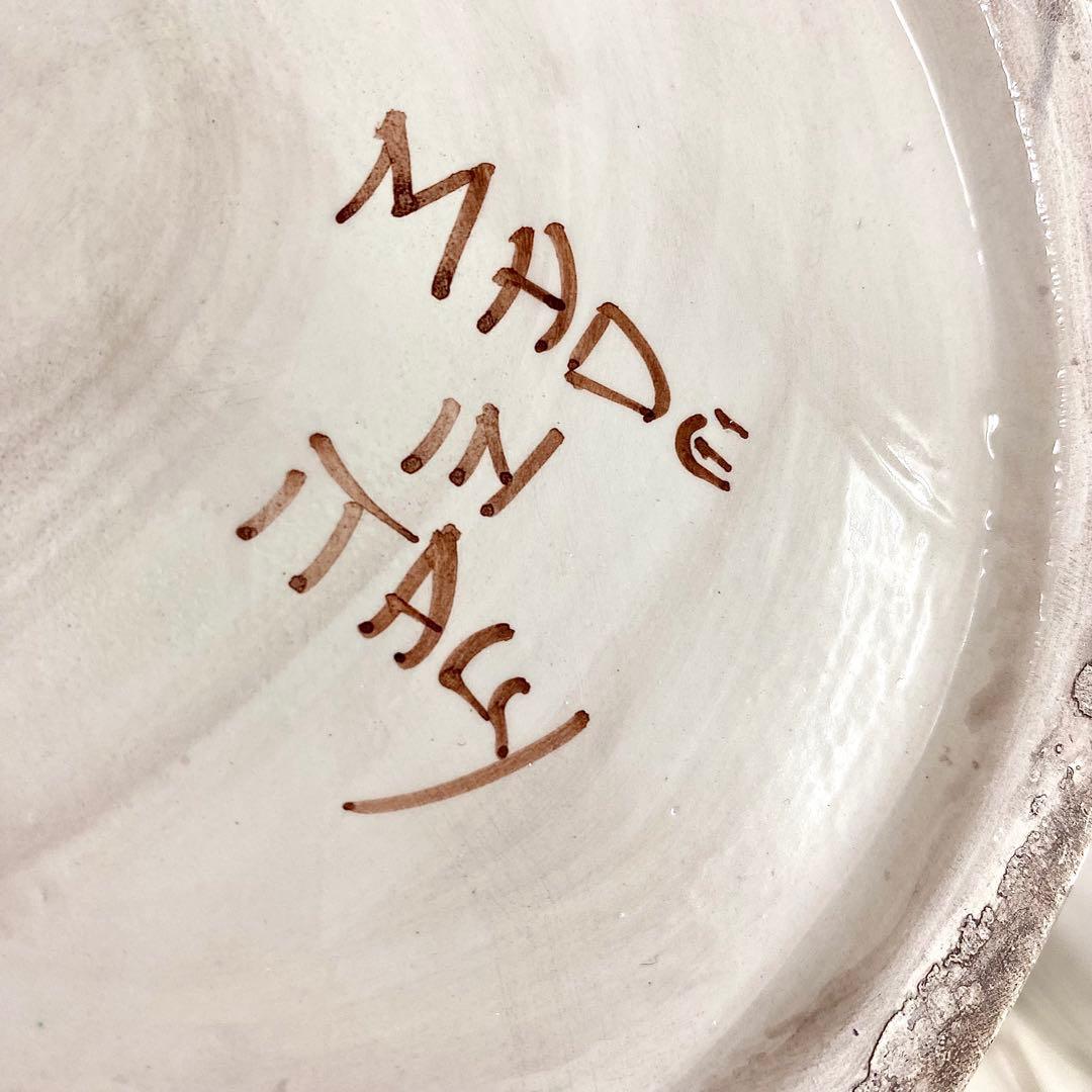 イタリア製 アンティーク ロココ調 フラワー装飾 陶器 カポディモンテ 4点