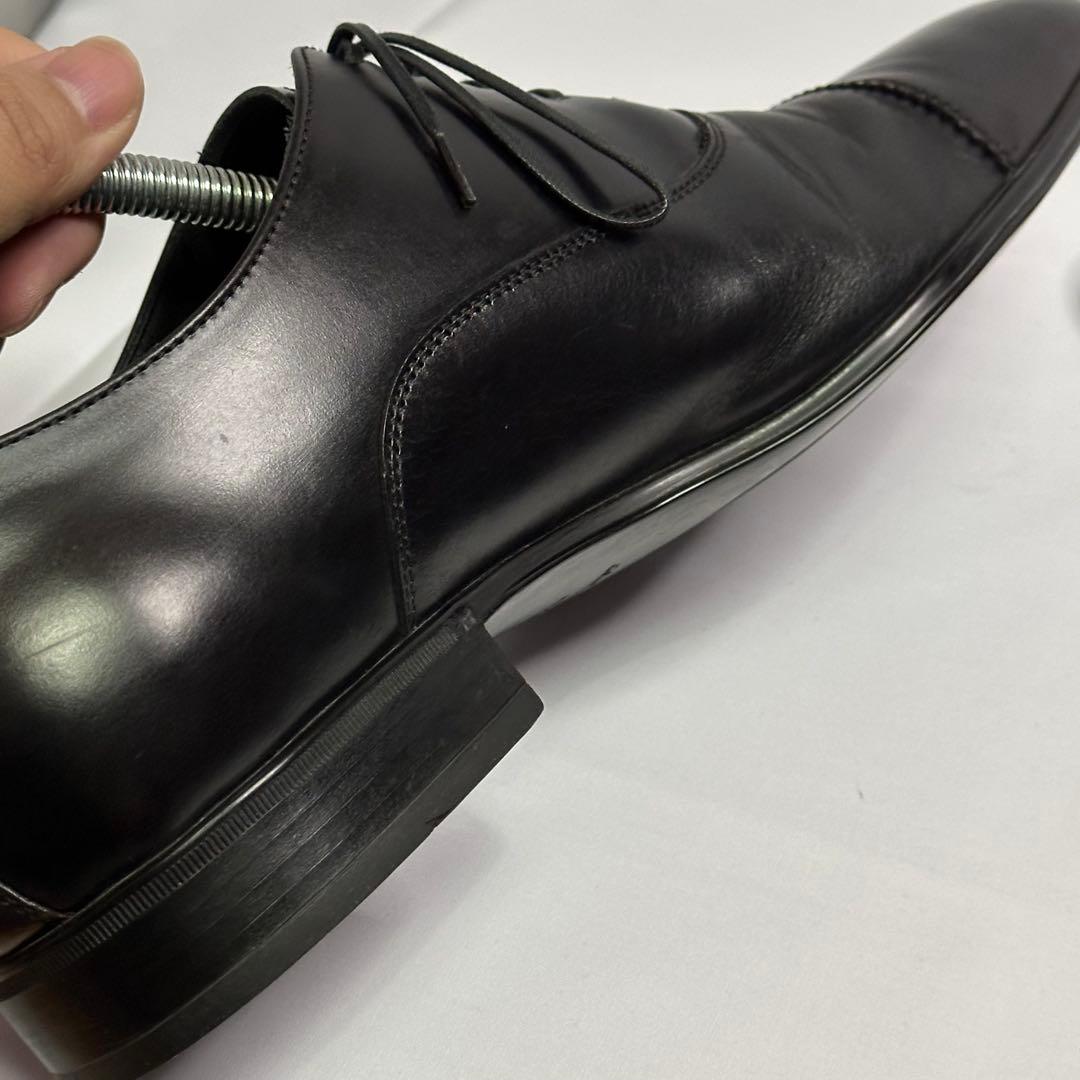 フェラガモ☆メンズ☆革靴☆ストレートチップ☆ブラック☆25.5cm相当