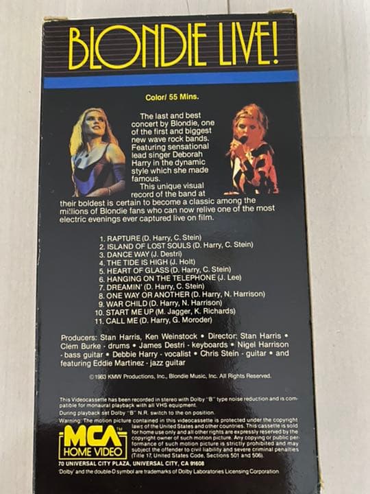ブロンディ BLONDIE VHS４巻 激レア