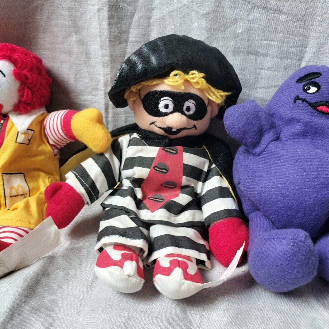 マクドナルド ぬいぐるみセット ロナウド グリマスハンバーグラー