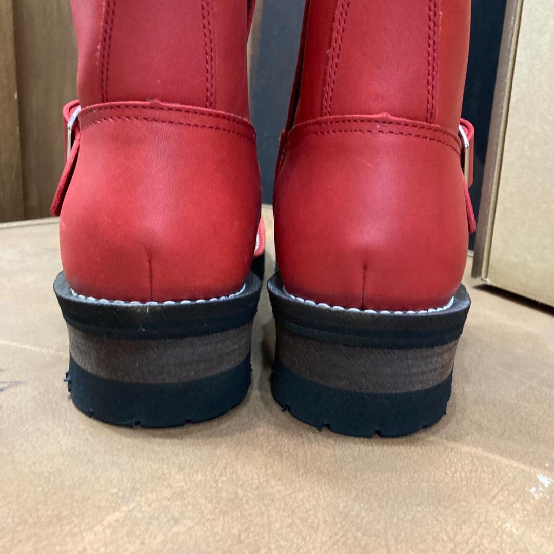 ▽7E SLOWWEARLION エンジニアブーツ レッド OB-8595SR