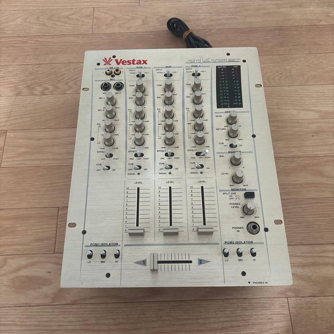 Vestax DJミキサー 4チャンネル Vestax 4-Channel Audio DJ Mixer PMC-280 Sound output confirmed