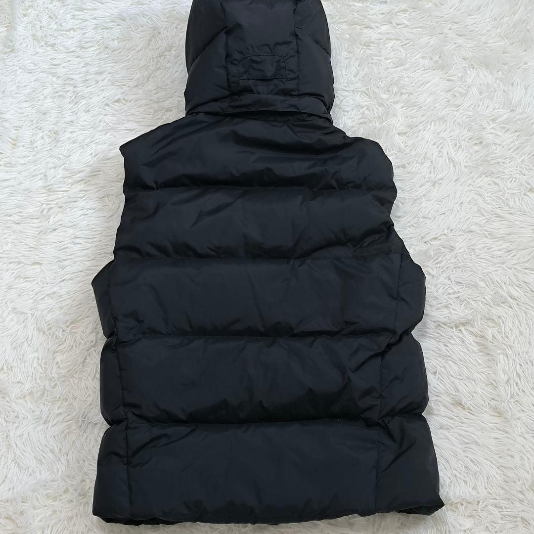 ポロラルフローレン ダウンベスト ブラック フード ビッグポニー M相当