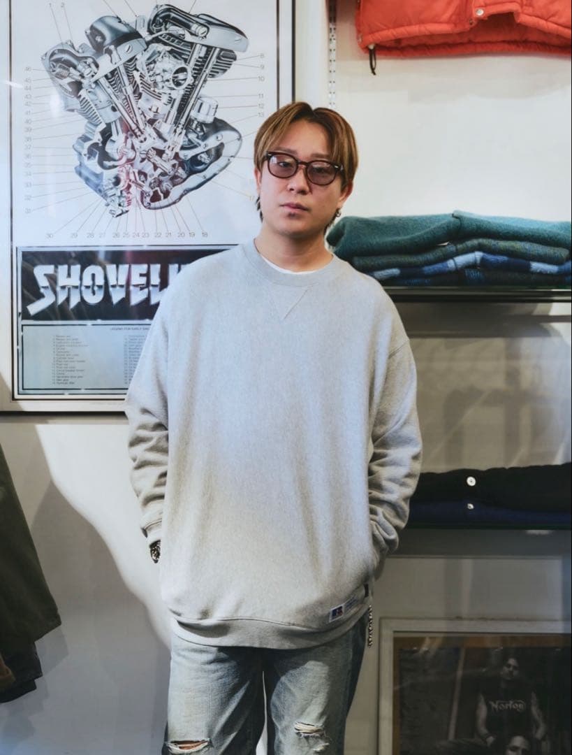 即完売 BerBerJin × RUSSELL スエットクルーネック ポケット付 - メルカリ