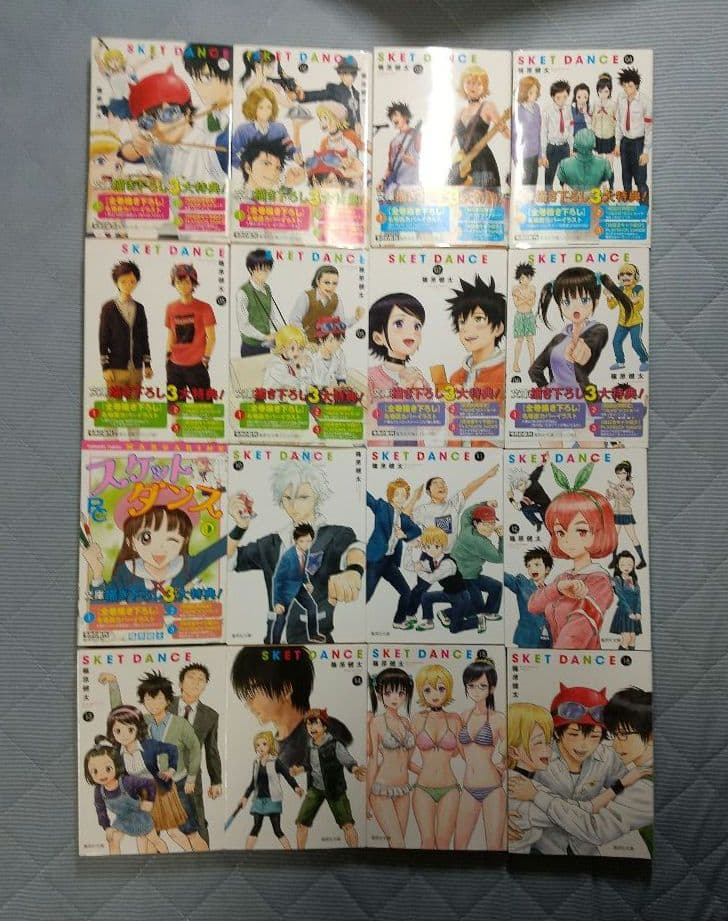 SKET DANCE スケットダンス 文庫版全16巻セット 全巻ポストカード付