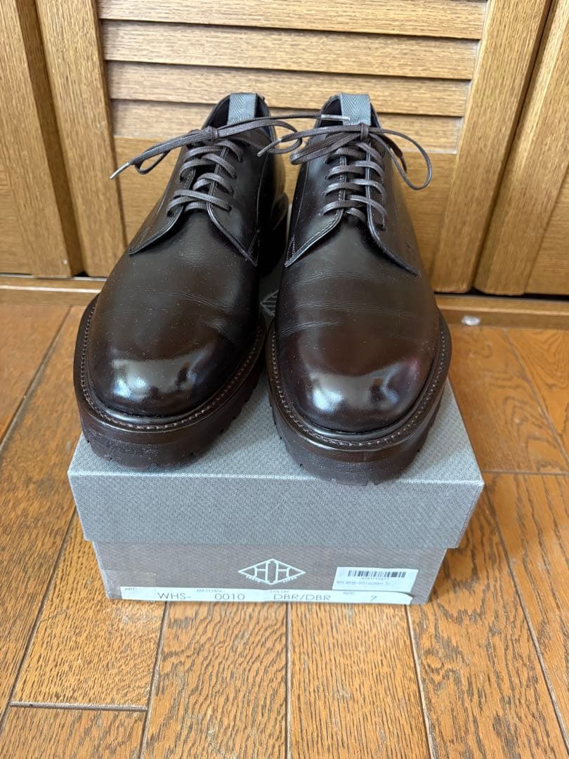 WH プレーントゥ 外羽根 干場スペシャルモデル [WHS-0010]ブラウン