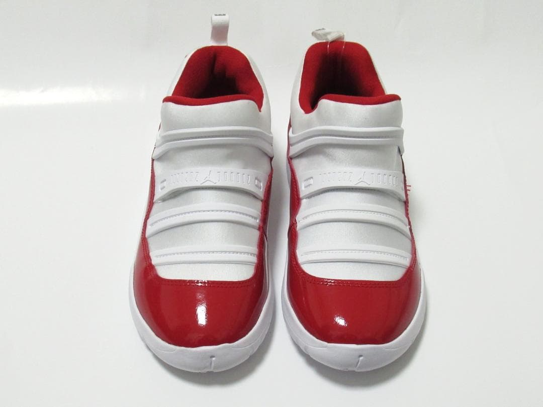 20cm 白 赤 ジョーダン 11 レトロ リトル フレックス スリッポン