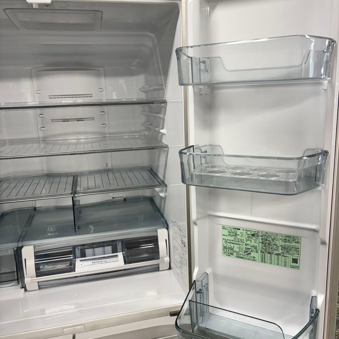 491 冷蔵庫 大型 6ドア 観音開き 極美品 400L強 ガラストップ 大人気