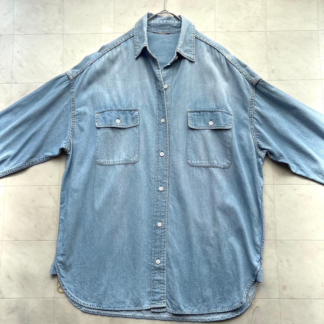 ドゥーズィエムクラス 定価4万 デニムシャツ ダンガリーシャツ 羽織り