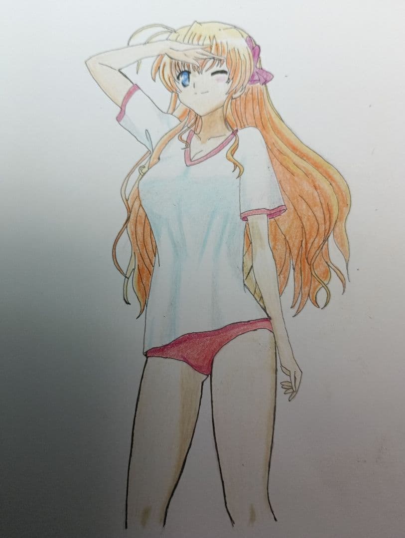 アニメ風 金髪女性キャラクター イラスト 金髪ロング女子のイラスト特集