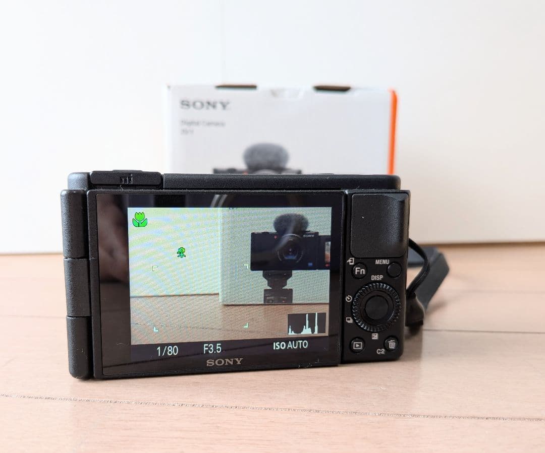 SONY VLOGCAM zv-1、箱、説明書、バッテリー2個 美品 - メルカリ