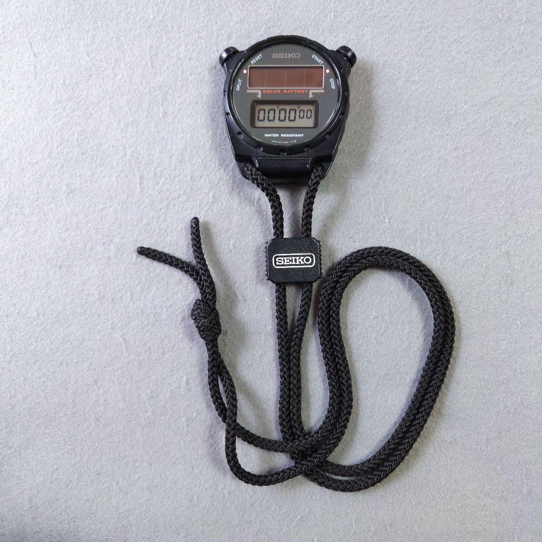 SEIKO セイコー 防水デジタル ソーラーストップウォッチ S025-6000