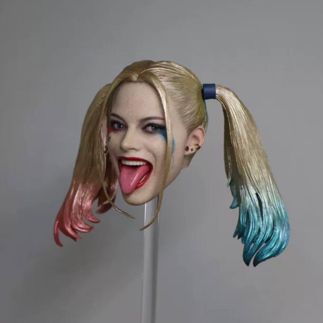 1/6 カスタム 新品 ホットトイズ ハーレイ クイン ヘッド 舌 パーツ