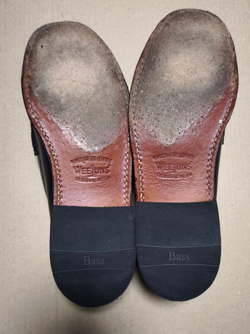 ●Weejuns G.H.BASS ローファー ホワイト/ブラック 28 中古