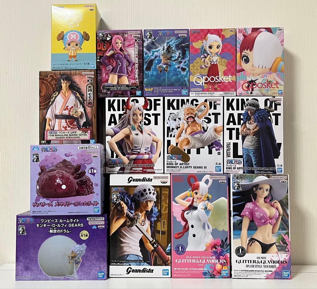 ワンピース フィギュア まとめ売り ギア5 ニカ ヤマト ウタ ロー 他 14