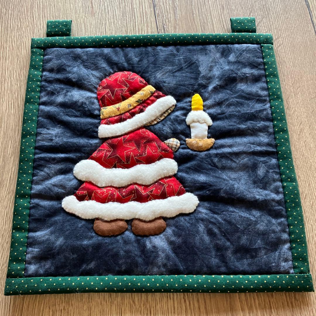 パッチワーク ハンドメイド クリスマス タペストリー キルト - メルカリ