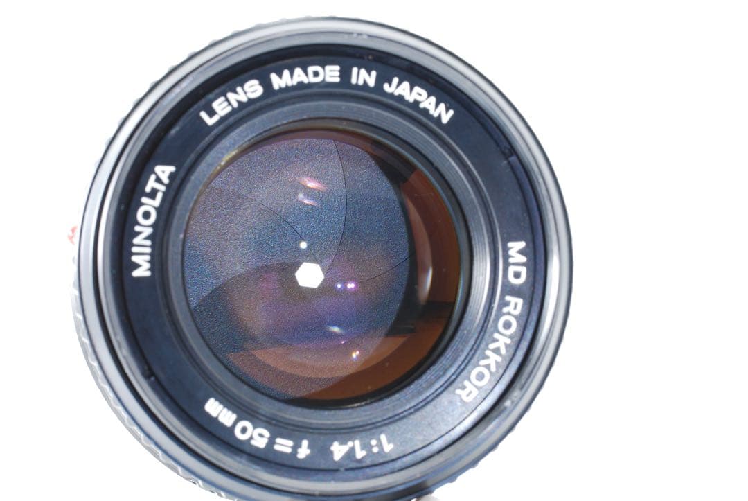 整備済】MINOLTA MD ROKKOR 50mm f1.4 後玉微細跡あり