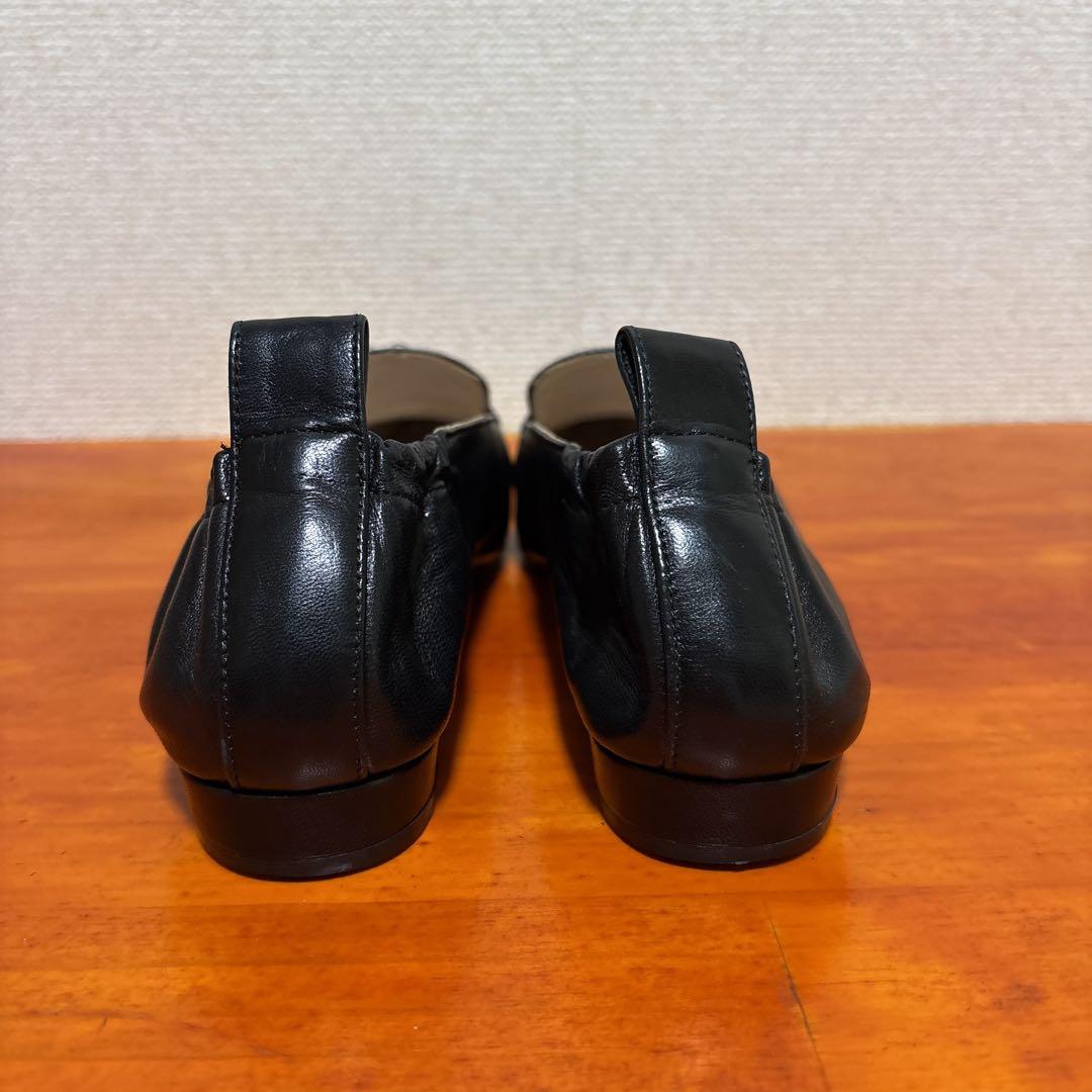 ネブローニ フラットシューズ ローファー 23.5cm 37 黒 ブラック