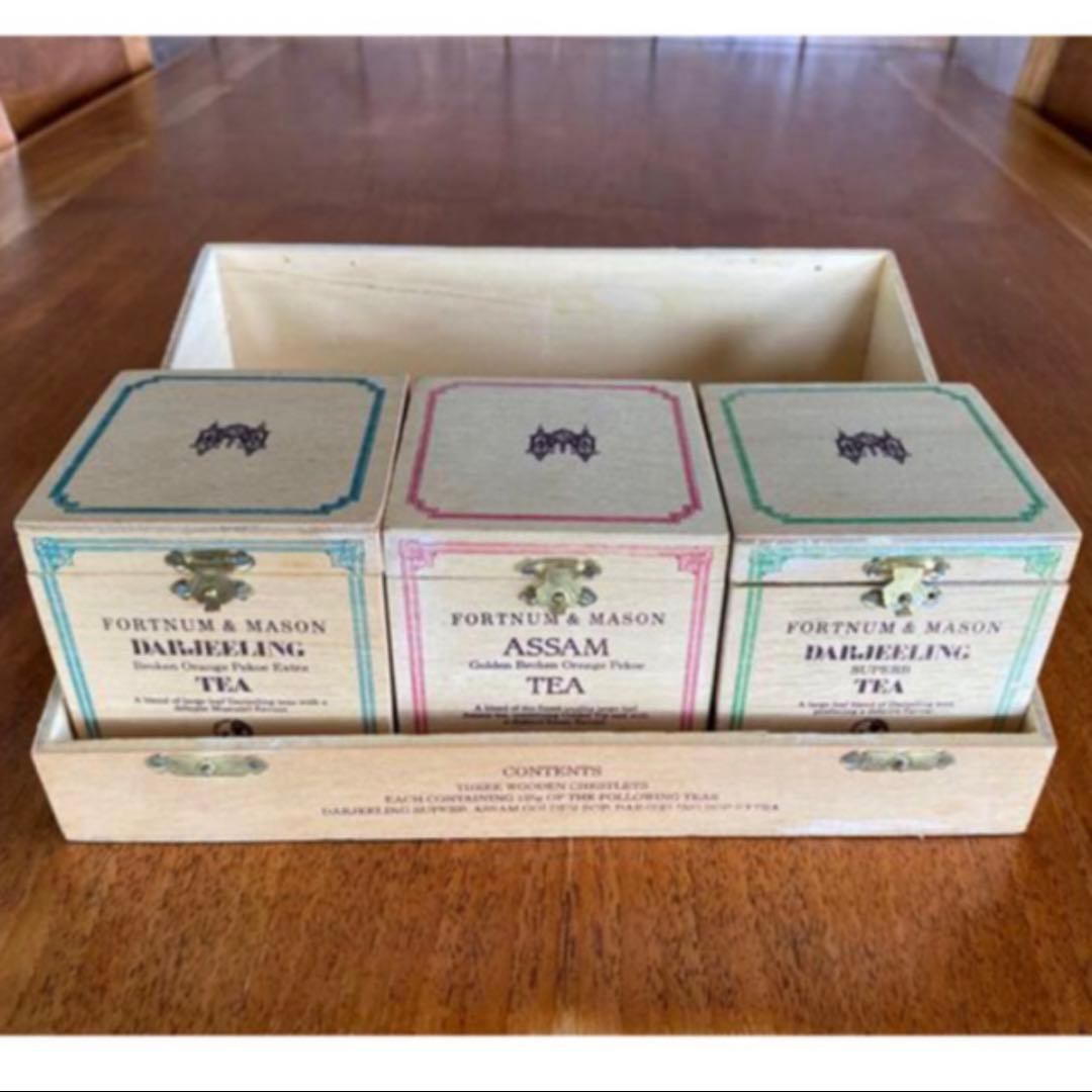 FORTNUM&MASON フォートナム&メイソン 古い紅茶の木箱 アンティーク