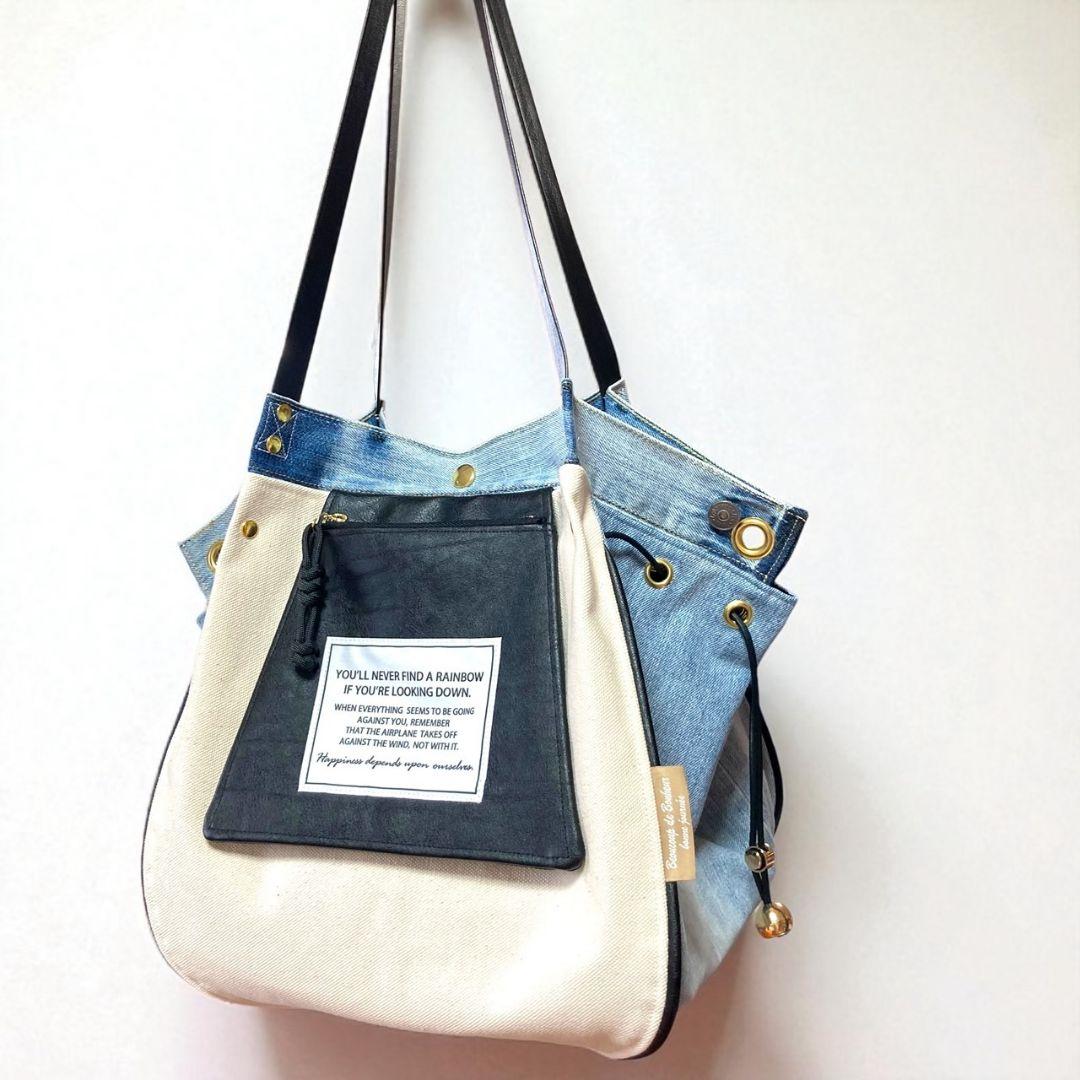 ラフスタイル BIGtotebag／canvas × denim
