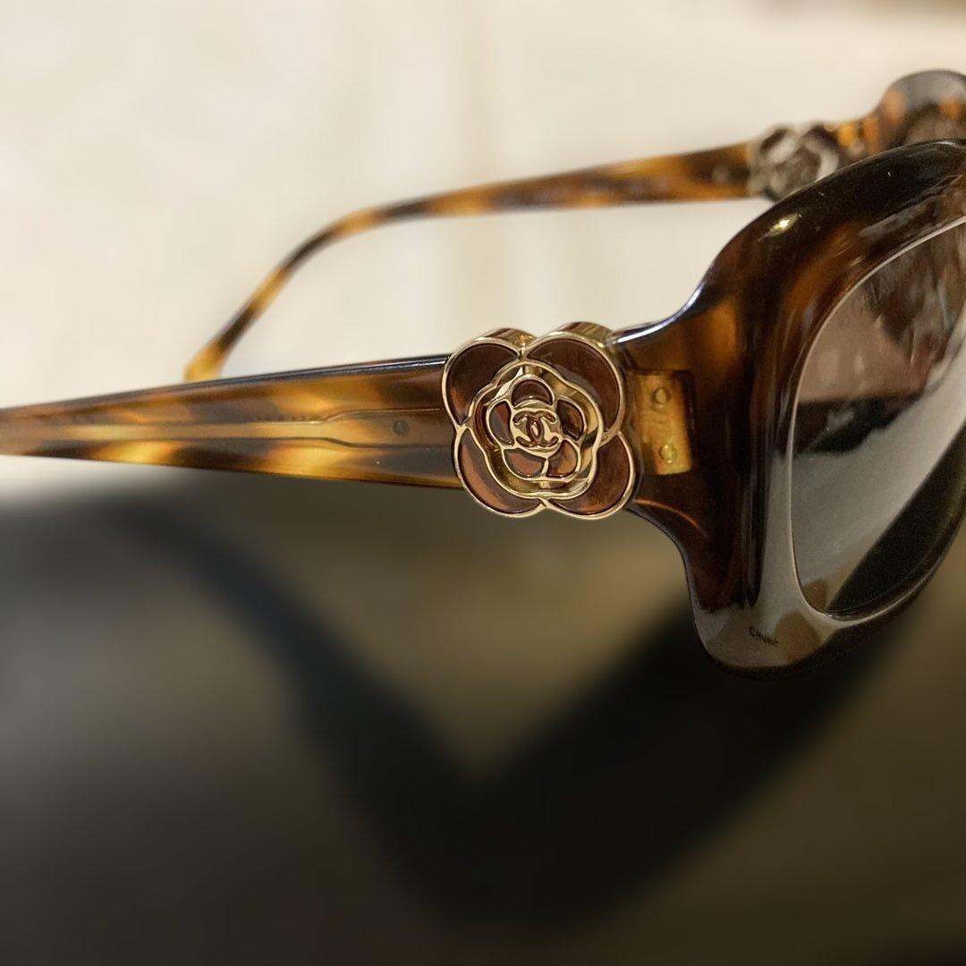 CHANEL シャネル サングラス5127☆カメリアモチーフ.ココマーク.べっ甲