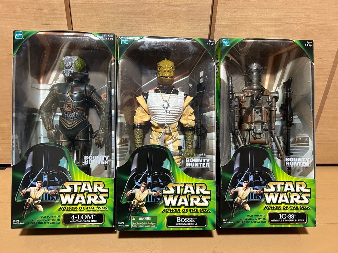 スターウォーズ　ハズブロ　バウンティハンター3体セット　12インチ　未使用 スターウォーズ ハズブロ バウンティハンター3体セット 12インチ 未
