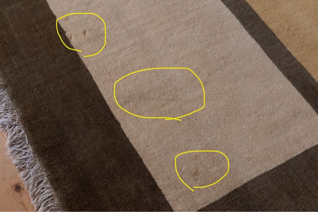 ギャッベ 150×200 a.depecheオリジナル ウール ラグ - メルカリ