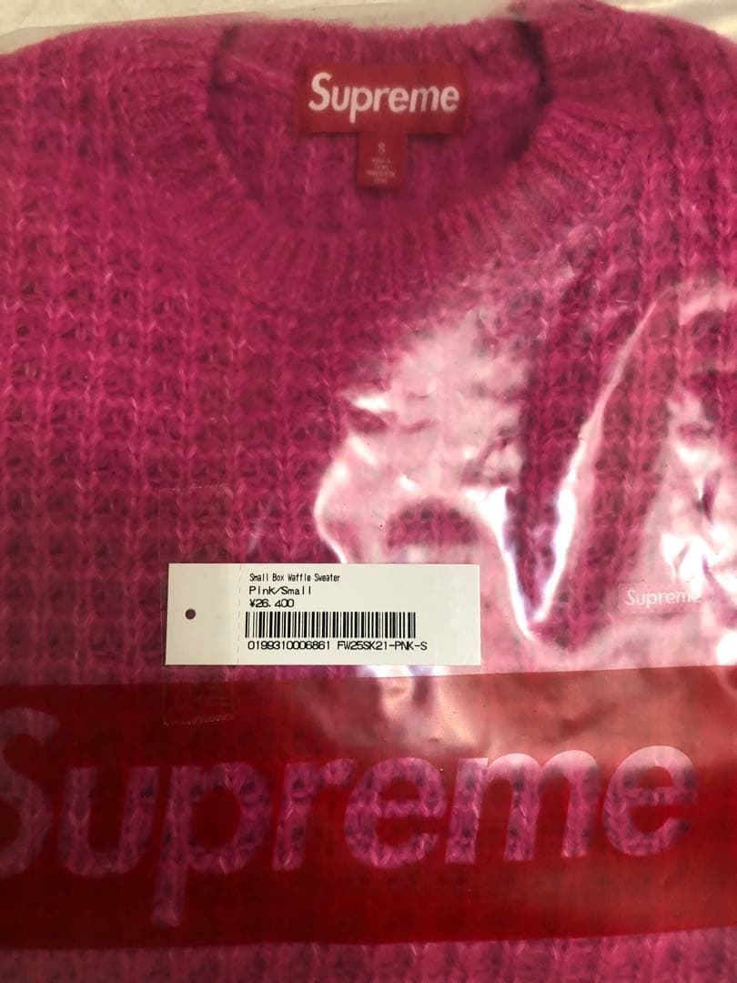 Supreme Small Box Waffle Sweater “Pink” - メルカリ