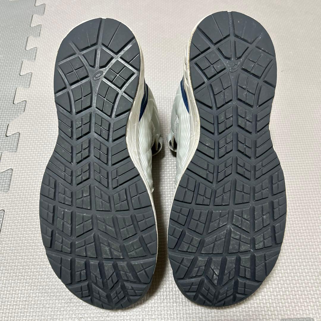 asics 安全靴ウィンジョブCP120 グラシアグレー×ホワイト 26.5cm