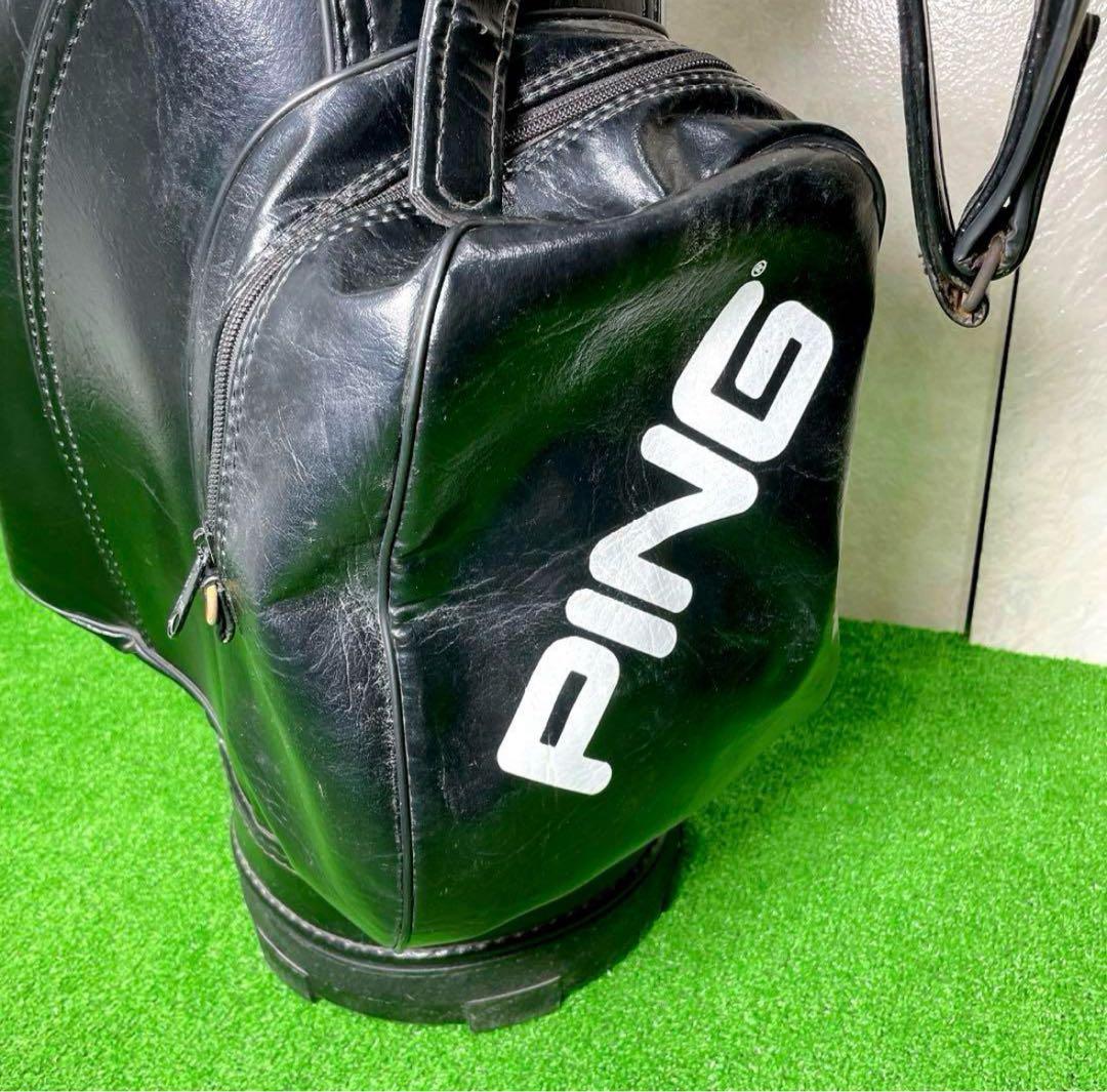激レア】【限定品】PING ピン 本革 ビンテージ キャディバッグ - メルカリ