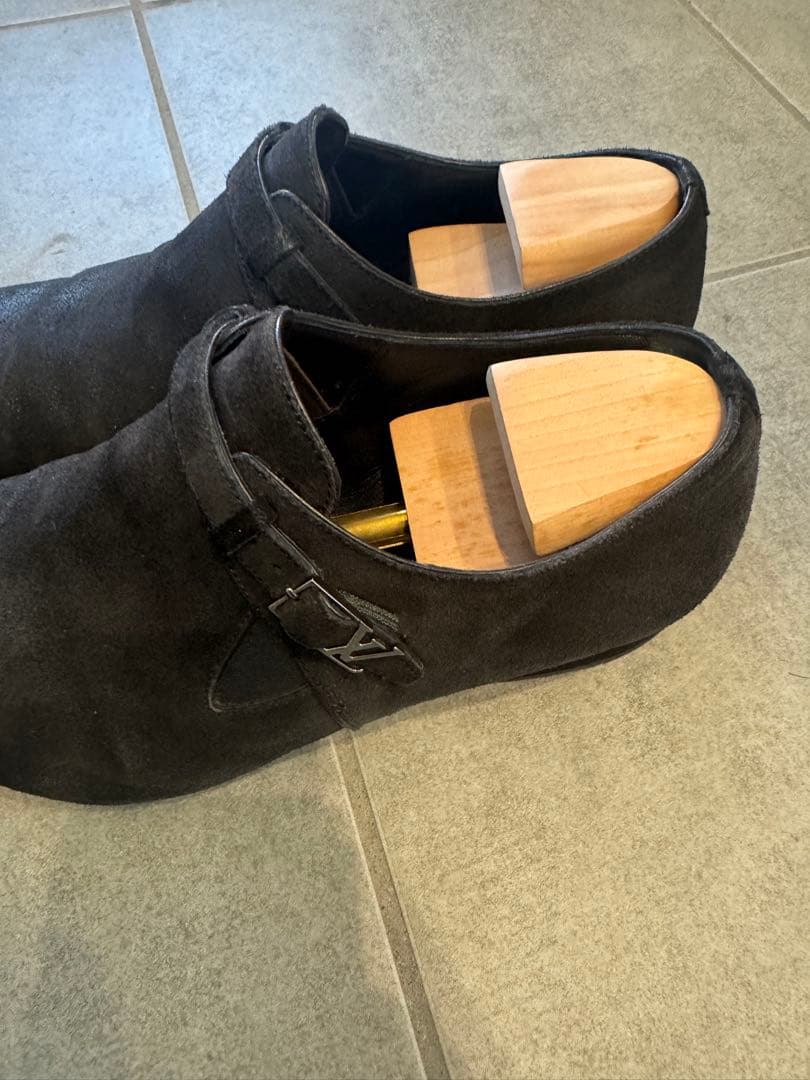 即日発送 LOUIS VUITTON ブラック ドレスシューズ 26.5