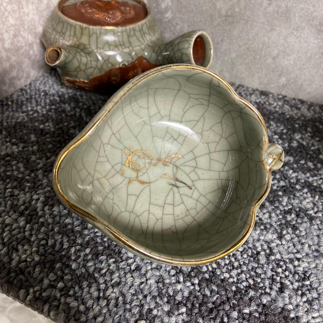 相馬焼 相馬幸山 相馬吉忠 茶器揃い 煎茶揃い 茶器セット 宝瓶 湯さ