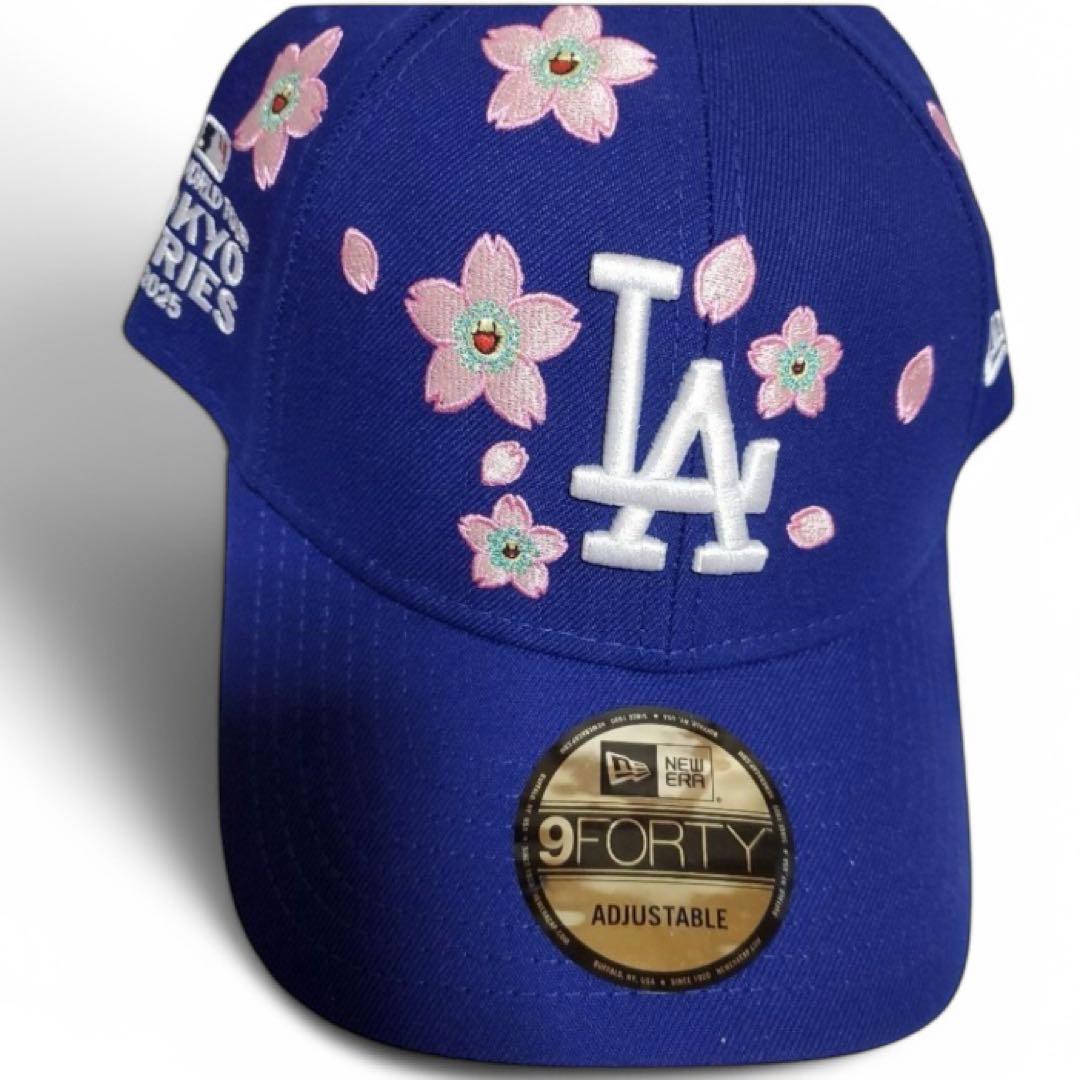 正規品 MLB ニューエラ ドジャース ブルー 9FORTY 村上隆 - メルカリ