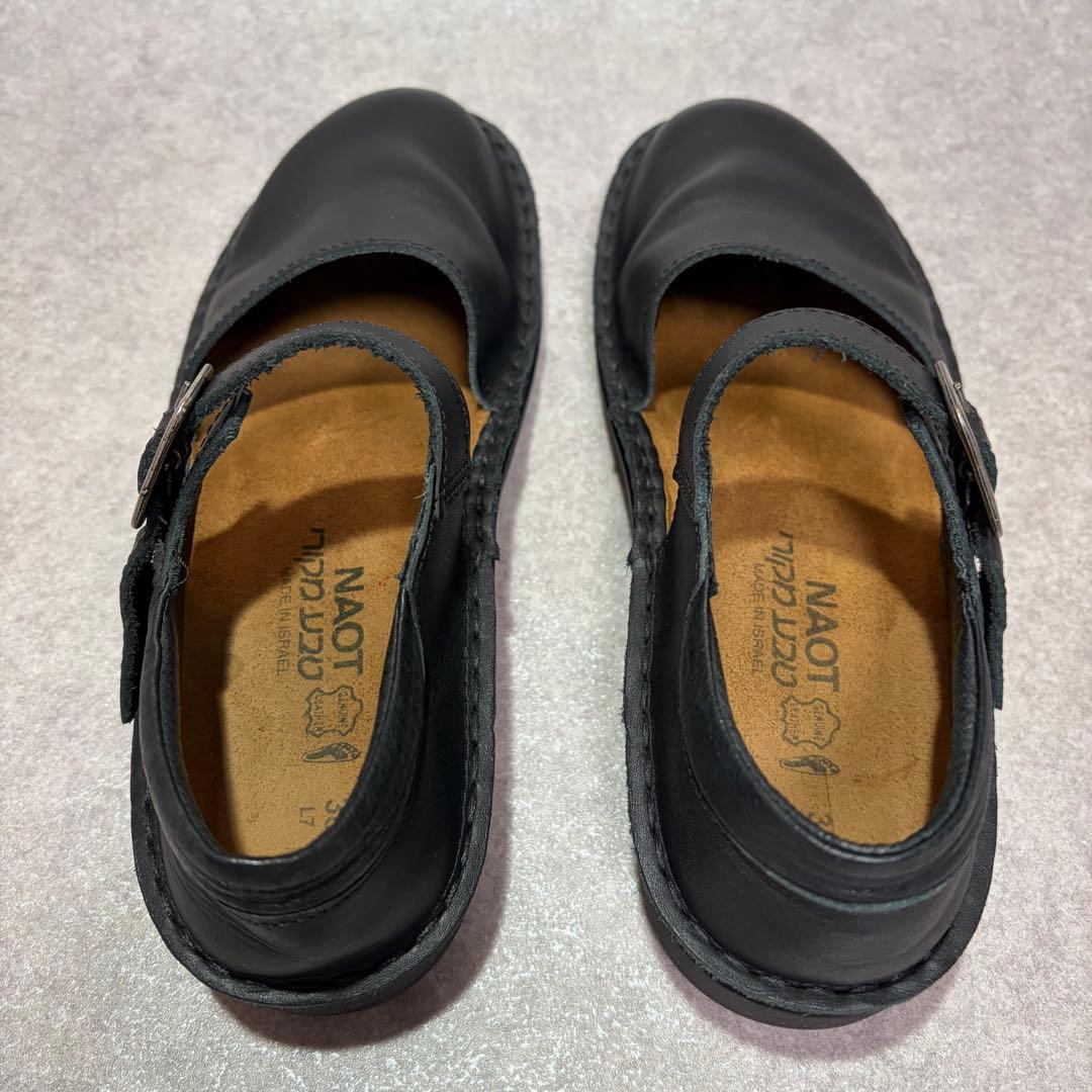 NAOT ORGA ナオト オルガ レザー ストラップ シューズ ブラック 38