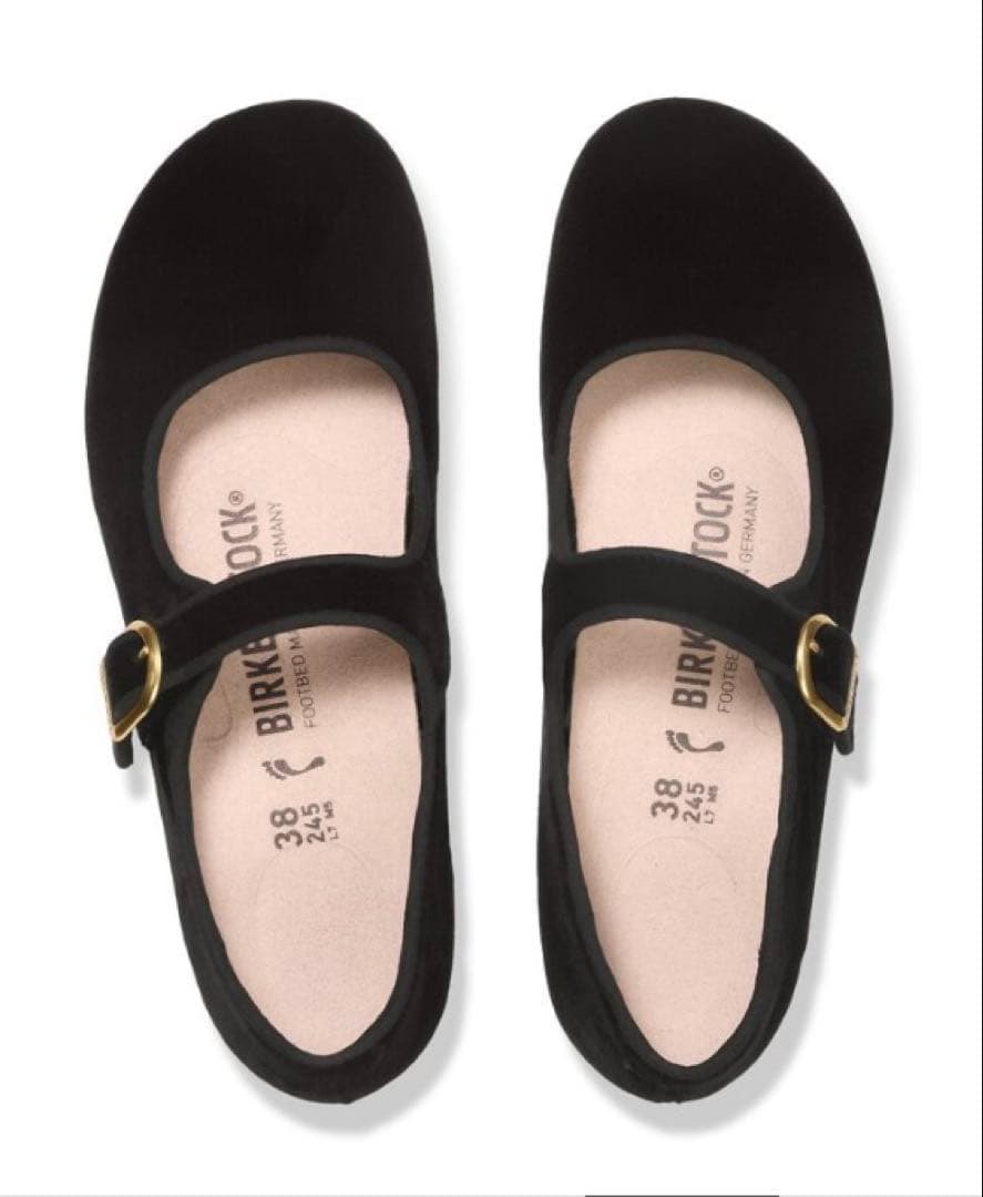 完売品新品タグ付きビルケンシュトックサンタクラリタベルベット黒24cm