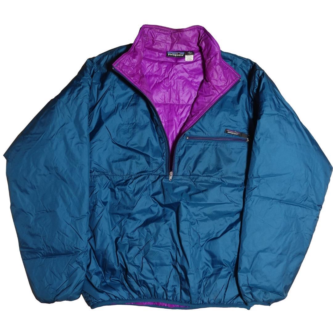 Patagonia パタゴニア パフボールセータープルオーバー 青 紫 - メルカリ