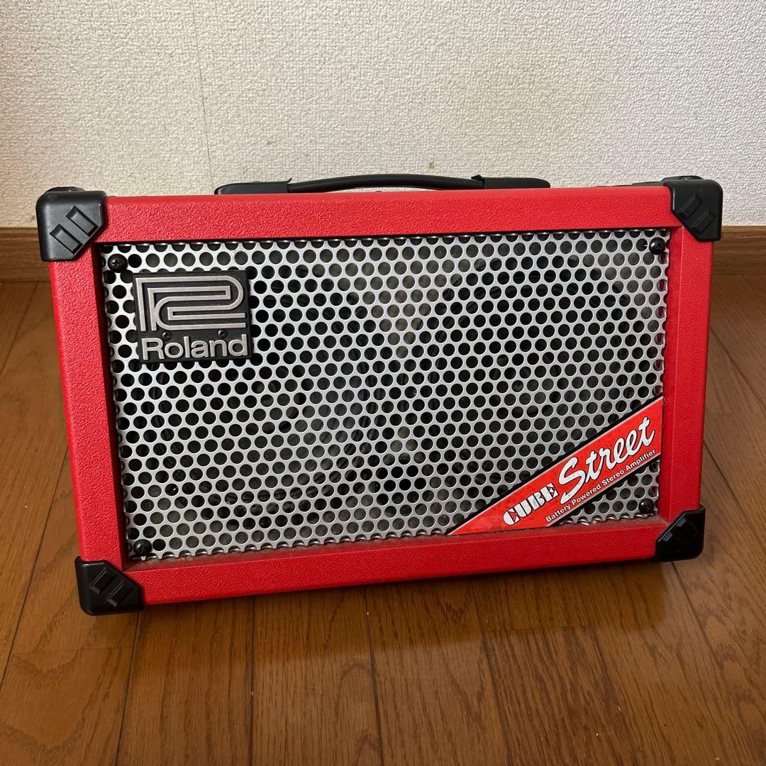 Roland CUBE Street アンプ 赤 アダプター付 - メルカリ