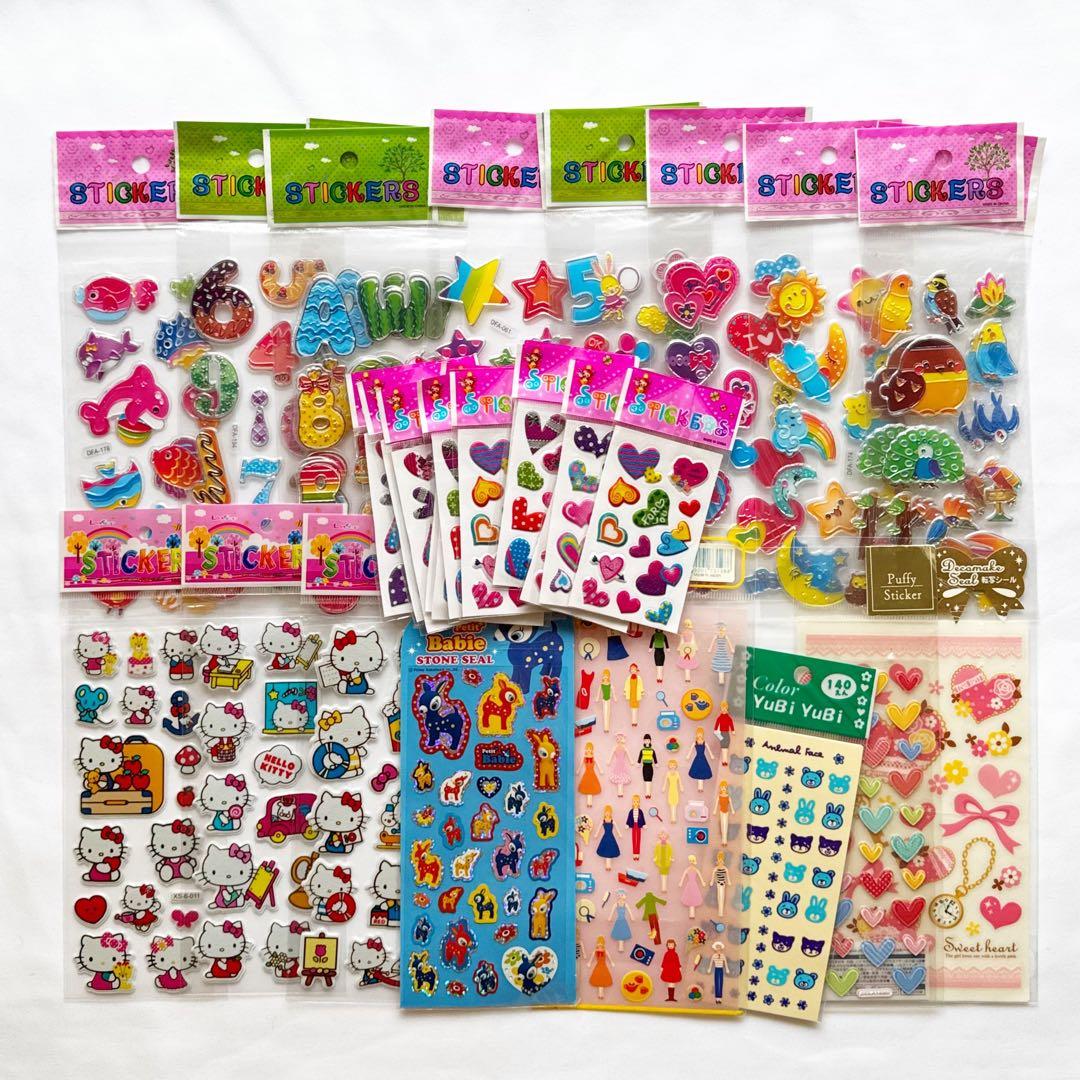 当時物】平成 レトロ シール サンリオ ディズニー スヌーピーなど 大量