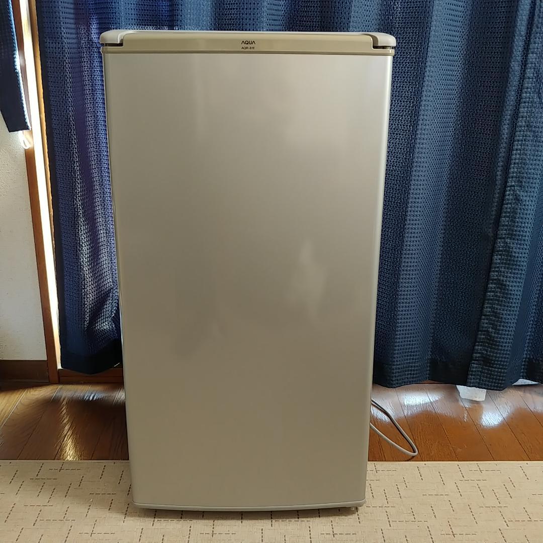 AQUA 冷蔵庫 ワンドア 小型 AQR-81E AQR-81E-S 冷蔵庫 メタリックシルバー [75L /1ドア /右開きタイプ