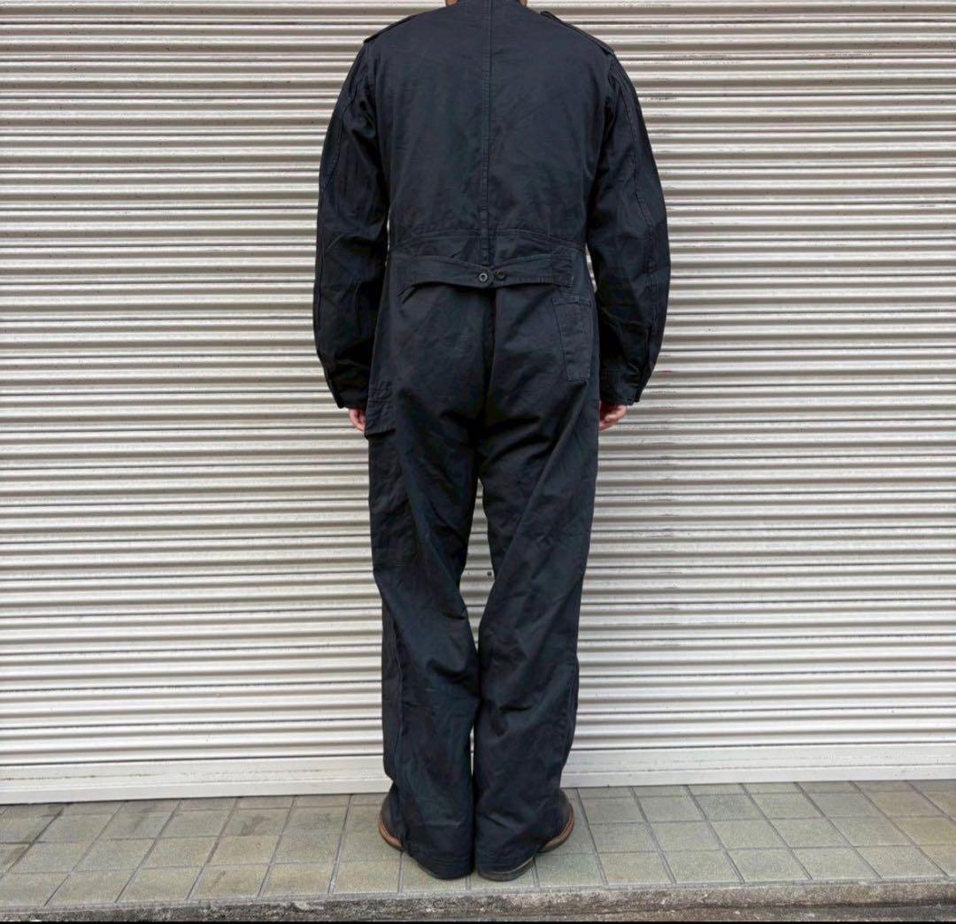 希少 良品 パキスタン軍 実物 ミリタリー オールインワン つなぎ 黒