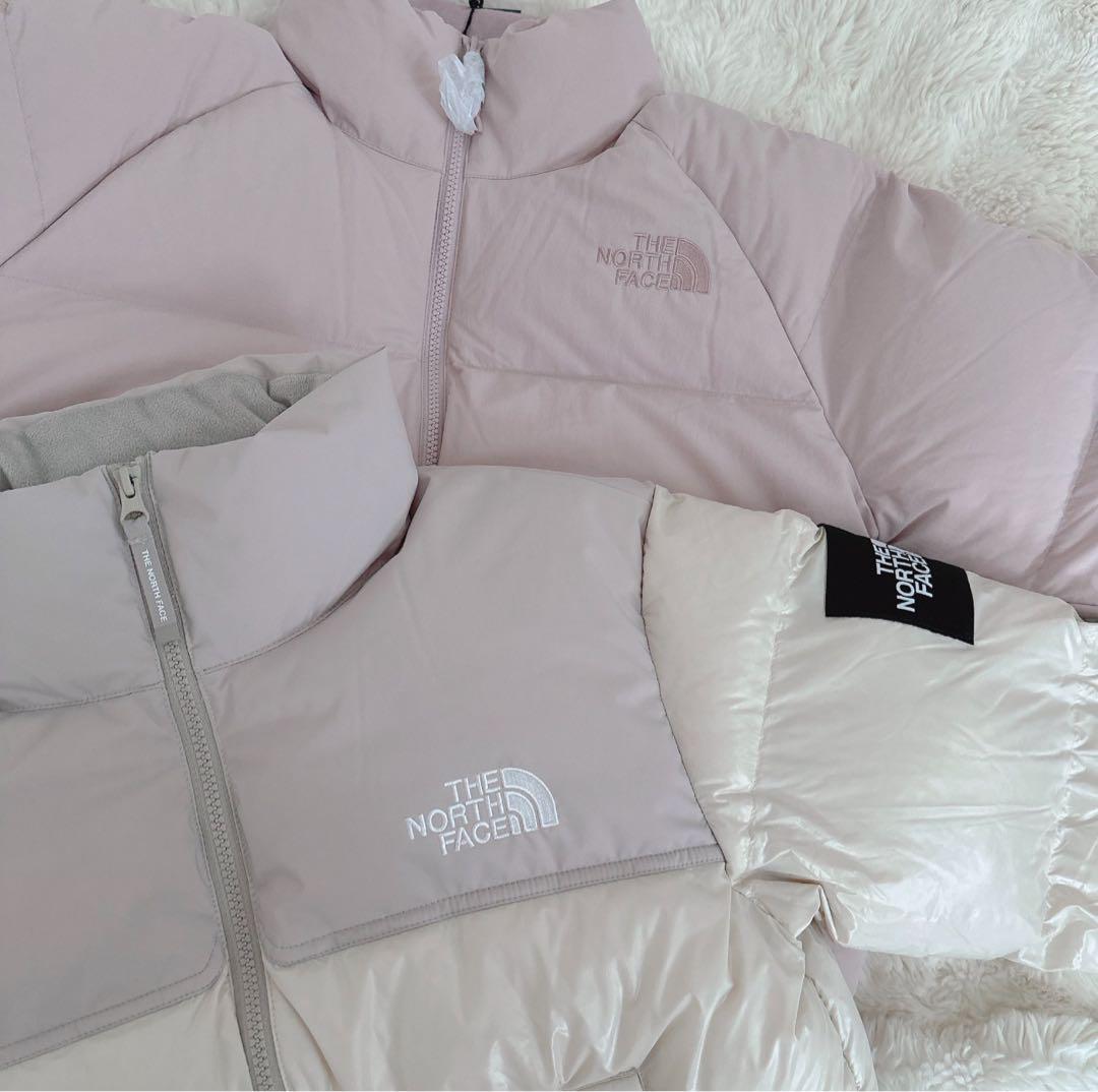 韓国限定】ノースフェイス ホワイトレーベル ショートヌプシ クリーム