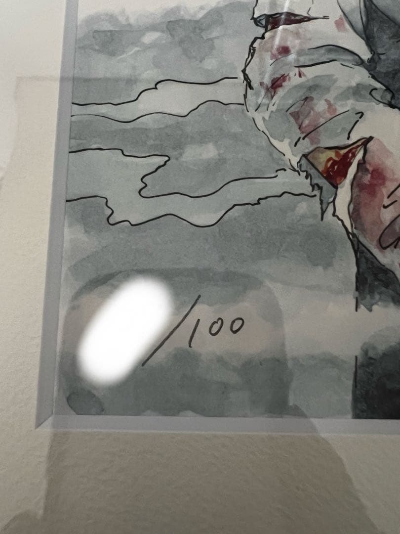 伊藤潤二 額付き複製原画 富江 100枚限定 正規品 直筆サイン入り